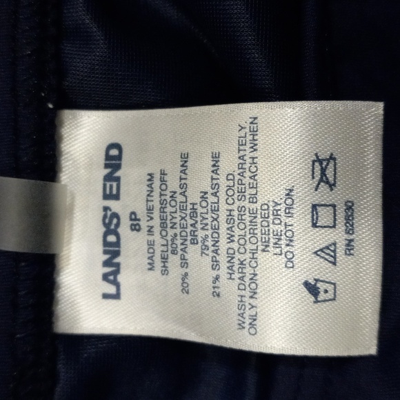 Lands' End Deep Sea Navy Swim Tankini - Picture 9 of 16